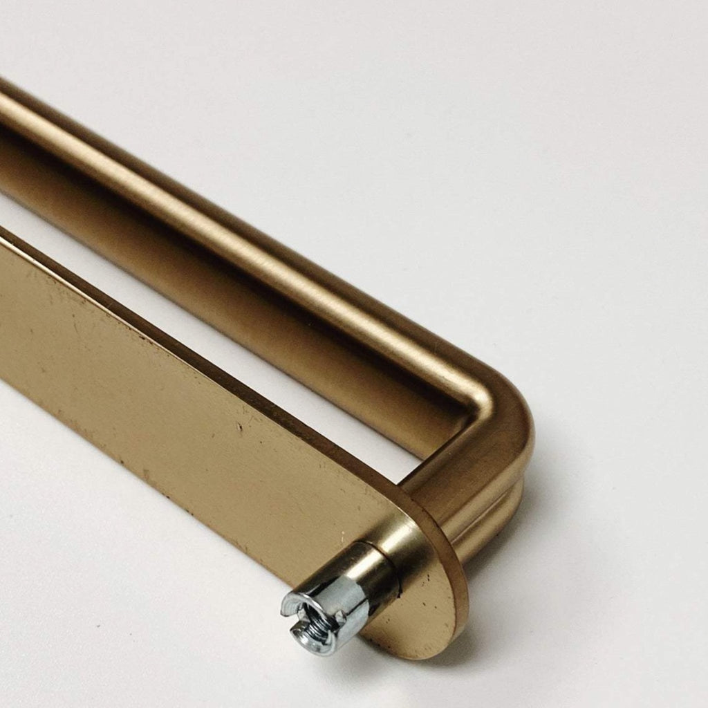 Champagne Bronze "Holt No. 1" Backplate Knobs and Drawer Pulls - Forge Hardware Studio