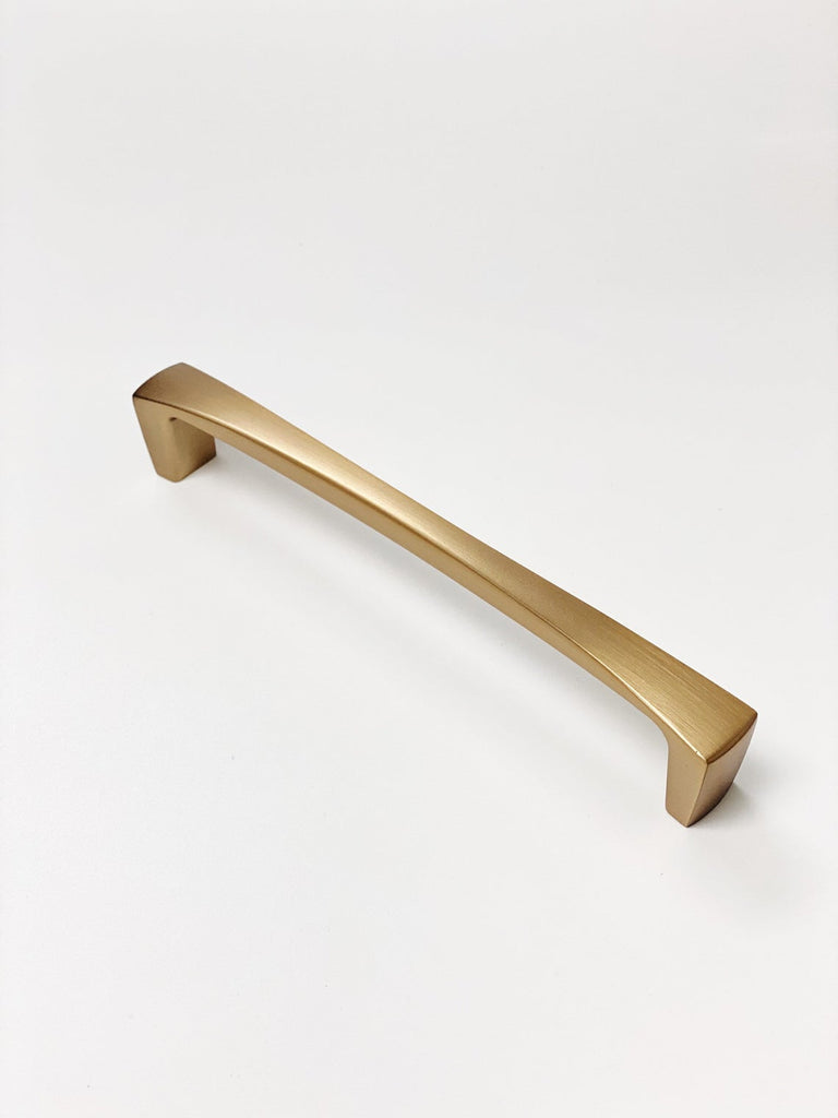 Satin Brass "Kent" Drawer Pulls and Knob - Forge Hardware Studio