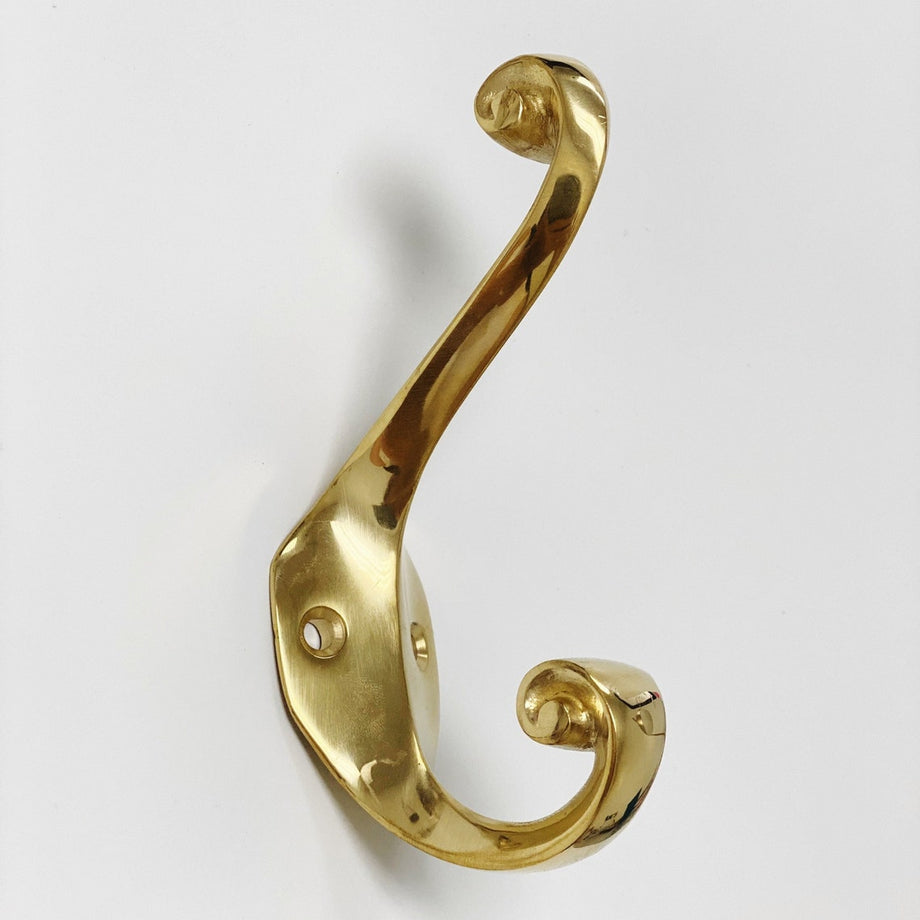 Brass hat top hooks