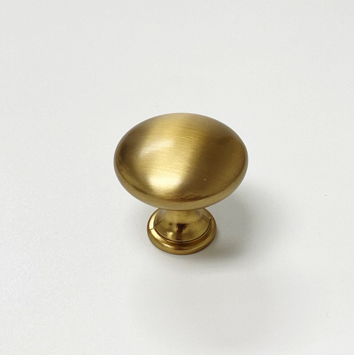 Kelly Round Brass Cabinet Knob - Kitchen Drawer Knob - Forge Hardware Studio