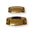 Drawer Cup Pull "Tuscany" in Antique Brass - Brass Cabinet Hardware - Forge Hardware Studio