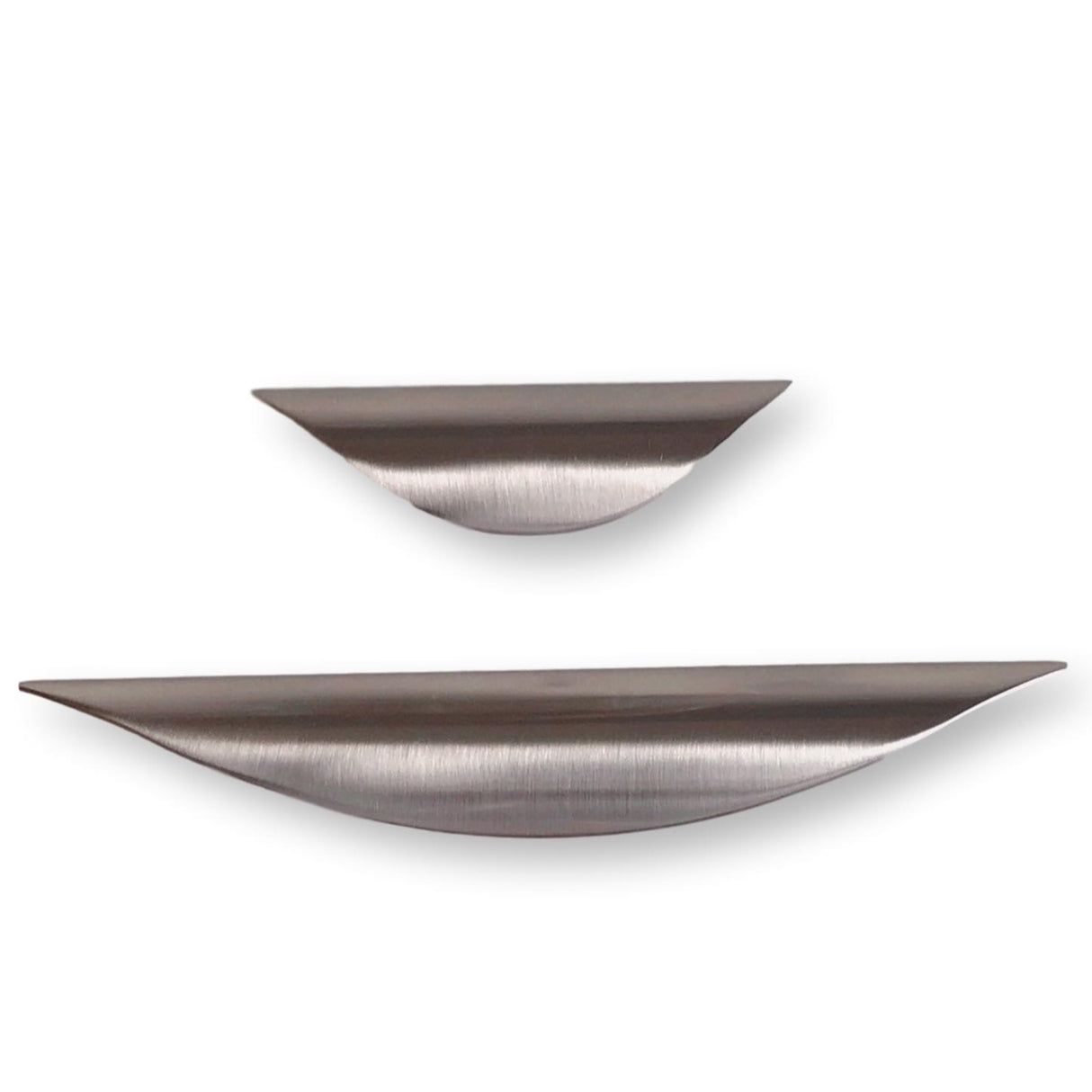 Luna Cabinet Knobs-Brushed Nickel Drawer Pull - Cabinet Handle - Forge Hardware Studio