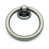 Plain Antique Silver Ring Pulls Hardware Cabinet Pull Drawer Pull - Forge Hardware Studio