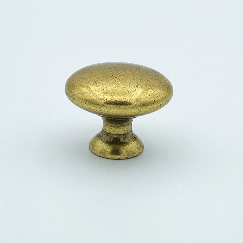 Polished Brass Heritage Oval Cabinet Knob – Forge Hardware Studio