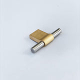 T-Bar "Line" Brushed Brass and Polished Nickel Drawer Pulls Cabinet Hardware - Forge Hardware Studio