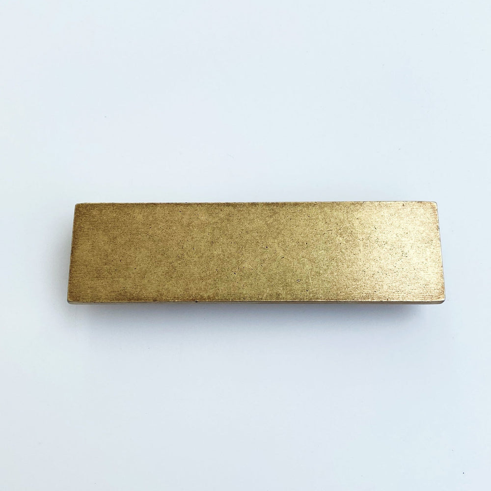 Rectangular Granada Aged Brass Drawer Handles - Forge Hardware Studio