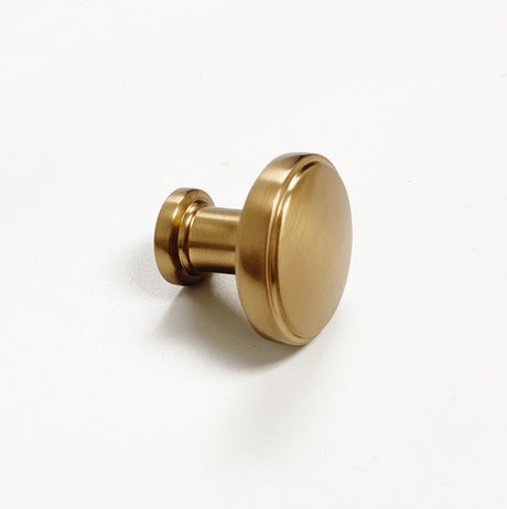 Luna Champagne Bronze Round Cabinet Knob - Forge Hardware Studio