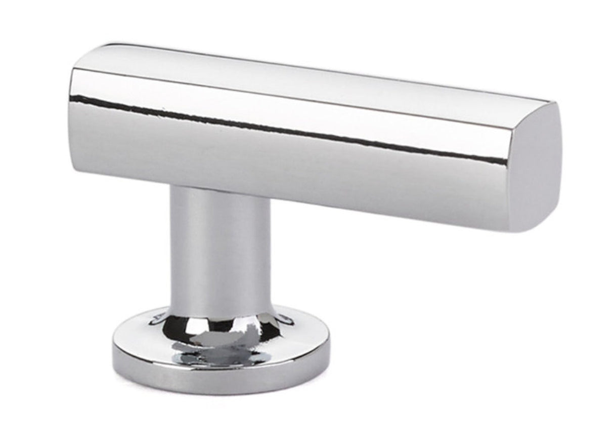 T-Bar "Geo" Cabinet Knobs and Drawer Pulls in Polished Chrome - Forge Hardware Studio
