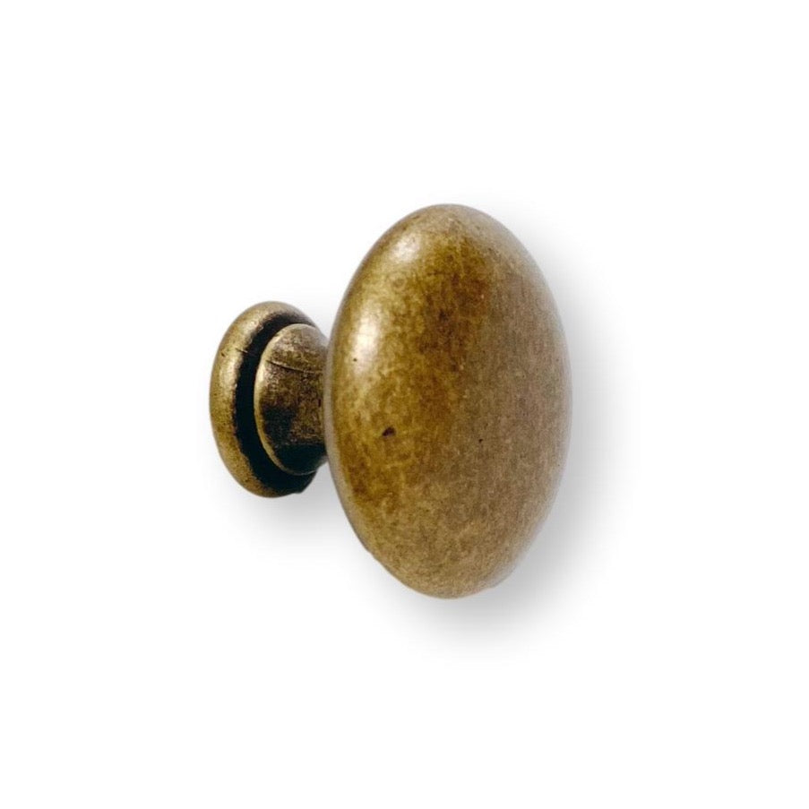 Round "Ella" Antique Bronze Round Cabinet Knob - Forge Hardware Studio
