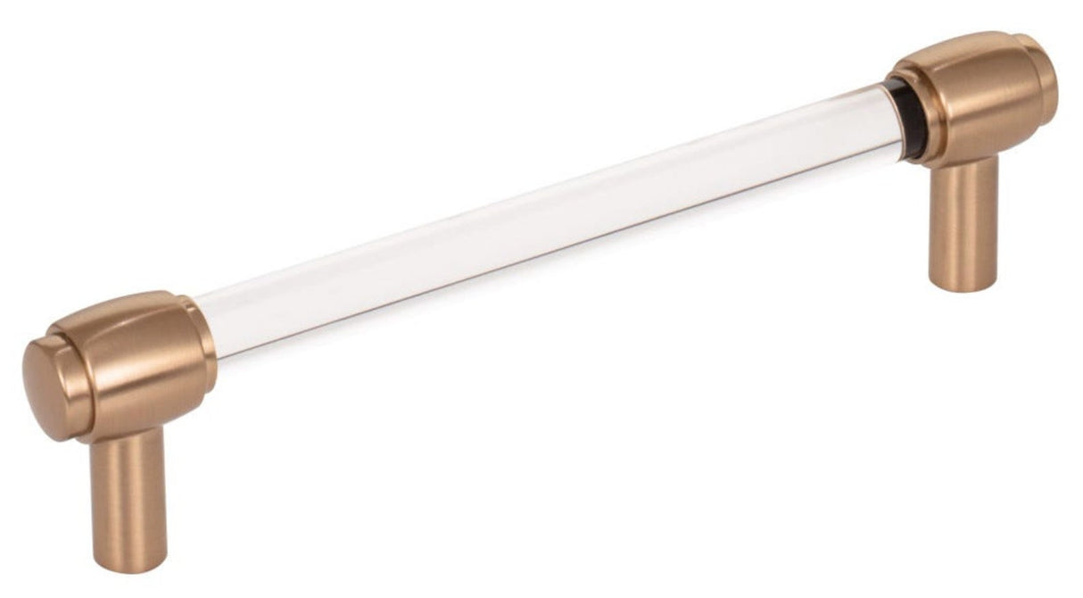 Nash Lucite Champagne Bronze Drawer Pulls and Cabinet Knobs - Forge Hardware Studio