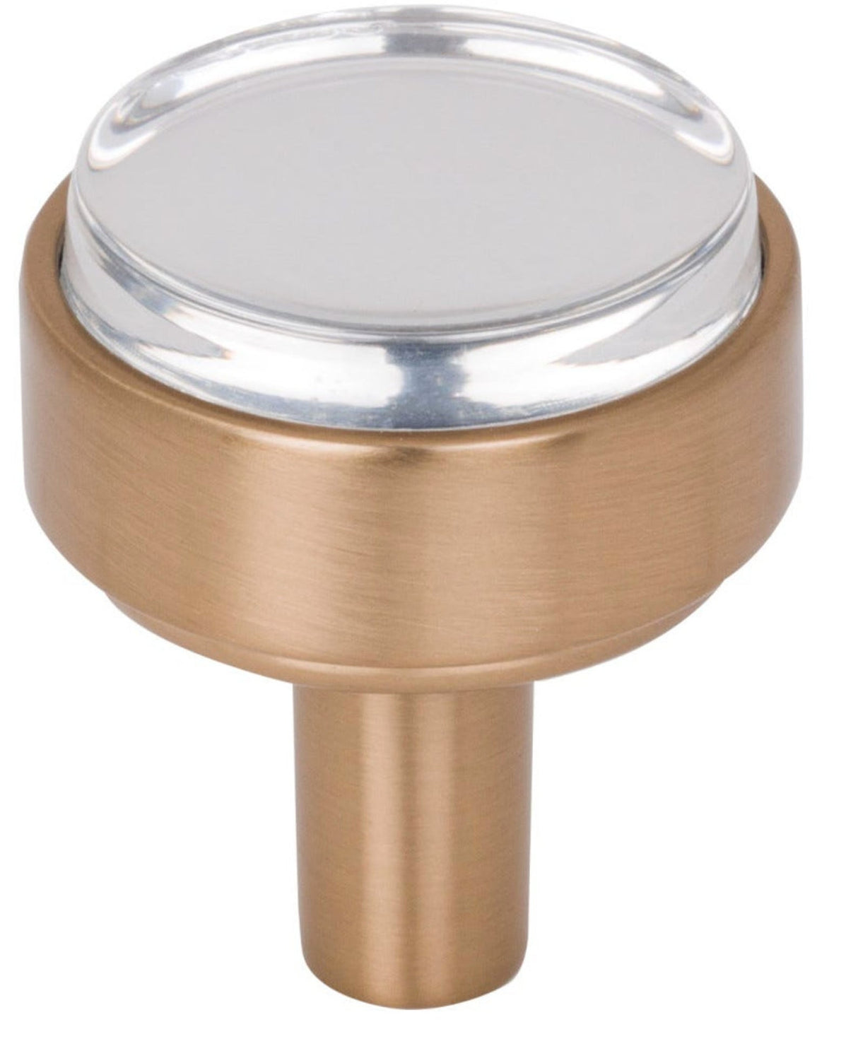 Nash Lucite Champagne Bronze Drawer Pulls and Cabinet Knobs - Forge Hardware Studio