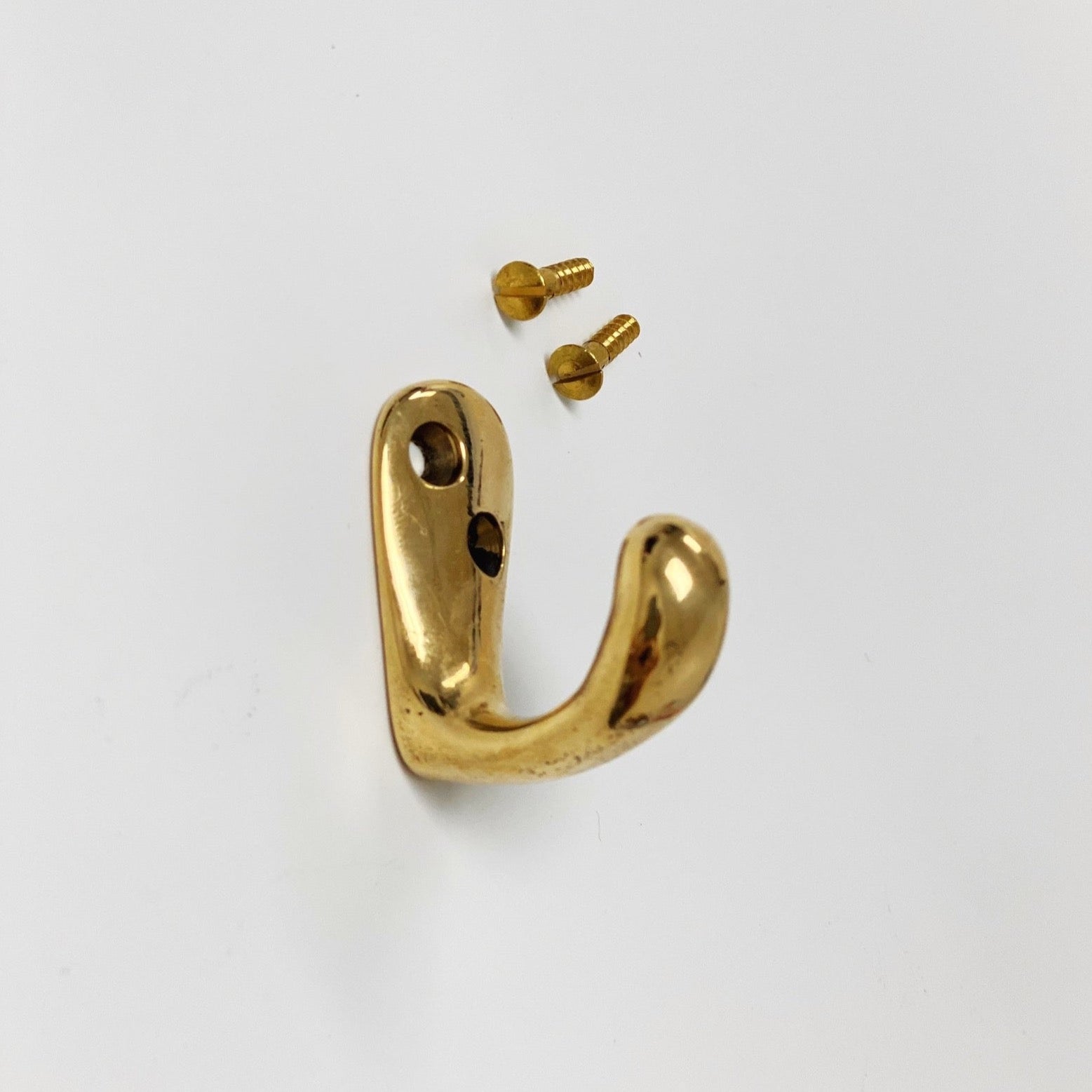 Utility Hook, Unlacquered Brass