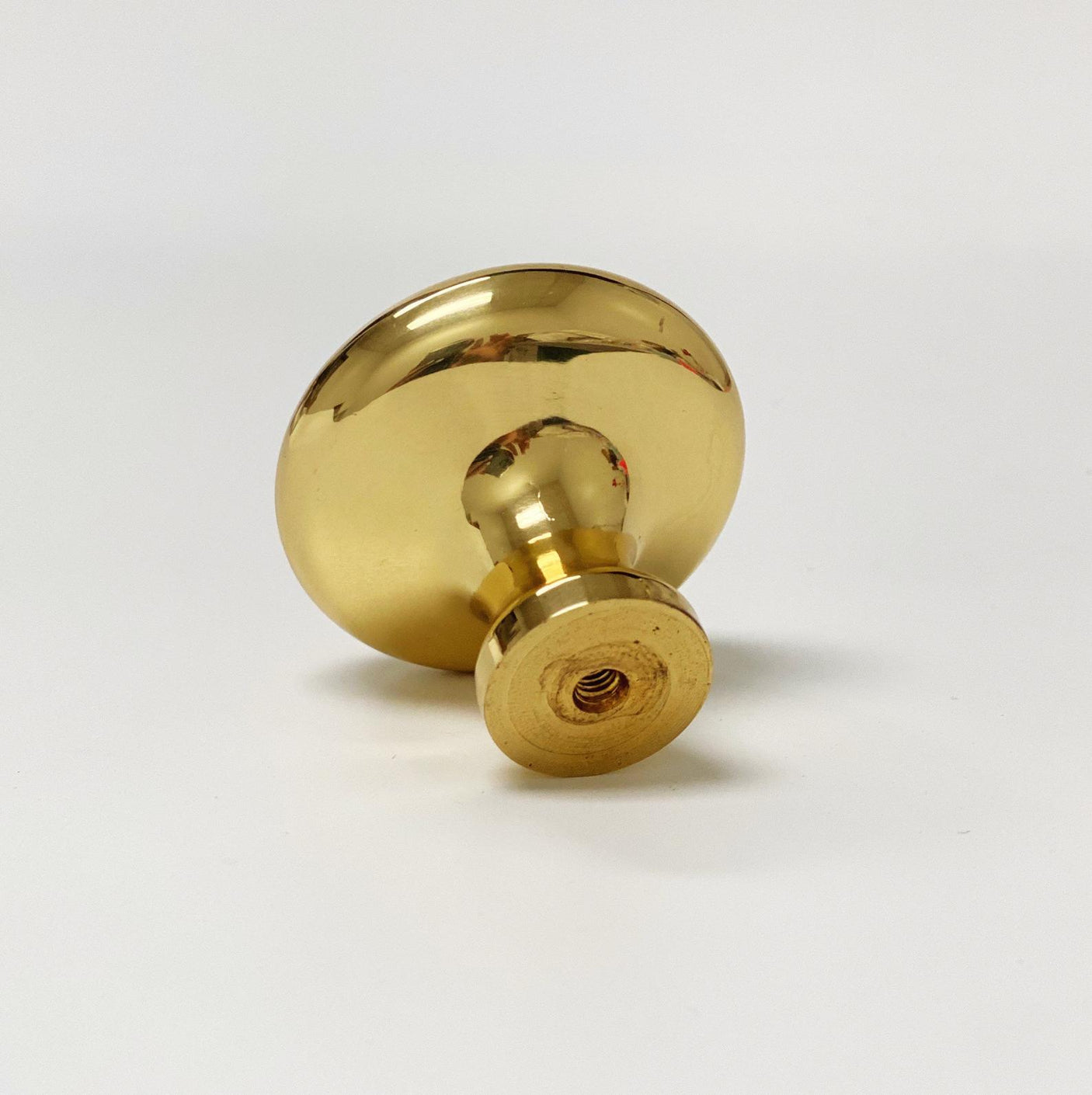 Polished Brass "Heritage" Round Cabinet Knob - Forge Hardware Studio