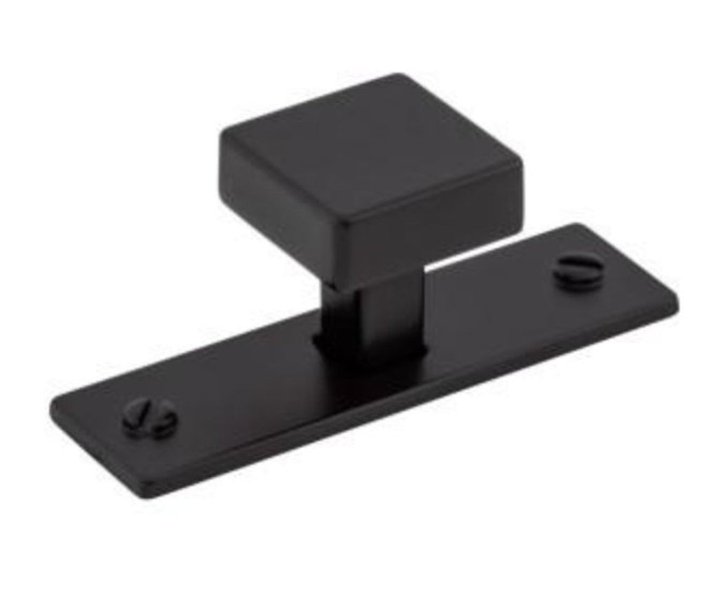 Matte Black "Montclair" Cabinet Knobs and Cup Pulls - Forge Hardware Studio