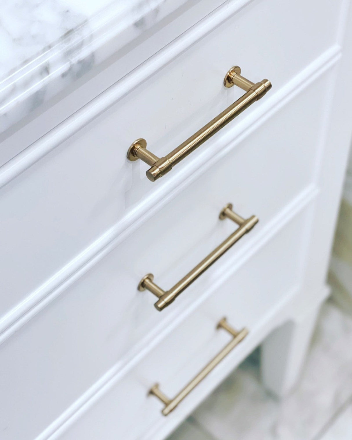 Champagne Bronze "Farmhouse" Knob and Drawer Pulls - Forge Hardware Studio