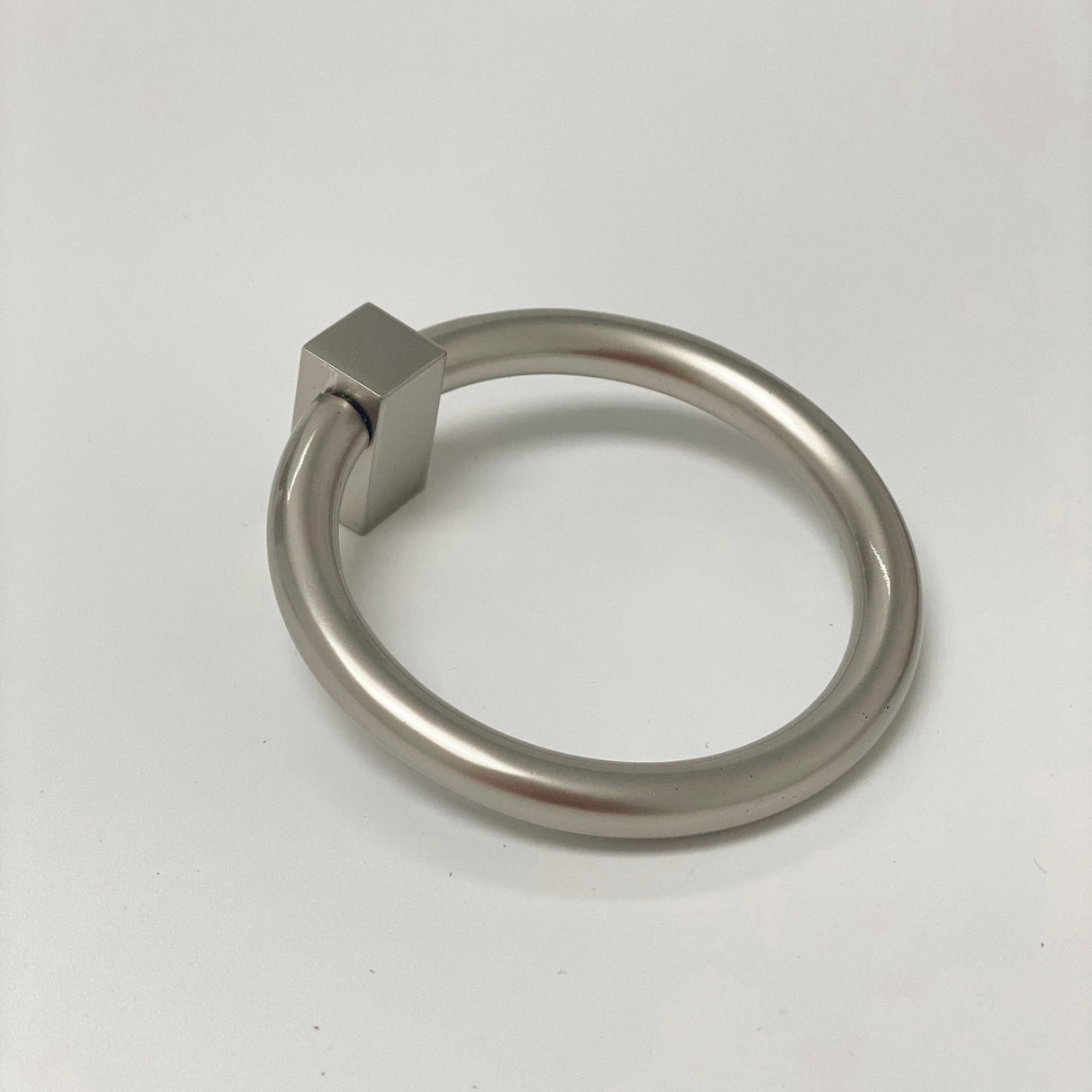 Zimi Round Ring Pull in Satin Nickel - Forge Hardware Studio