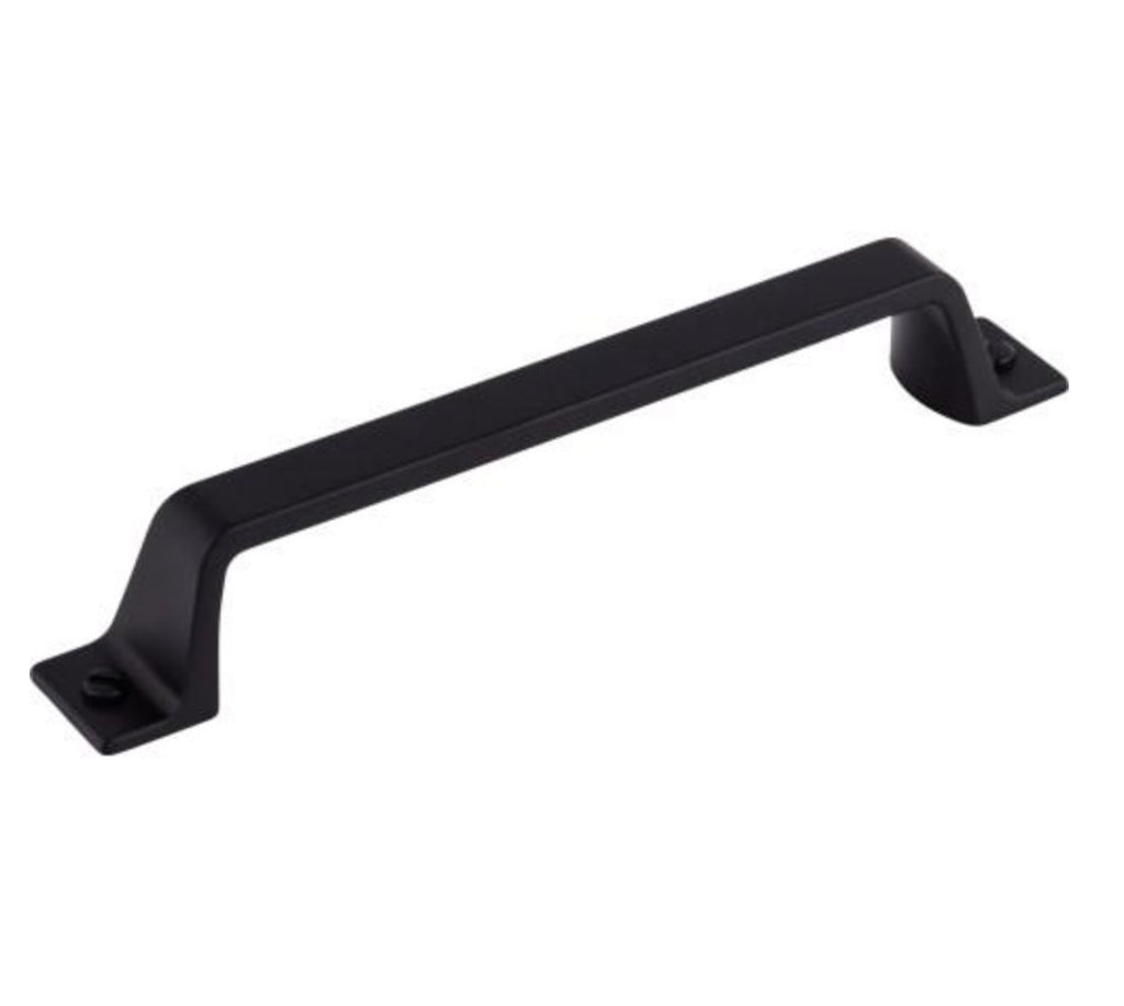 Matte Black "Montclair" Cabinet Knobs and Cup Pulls - Forge Hardware Studio