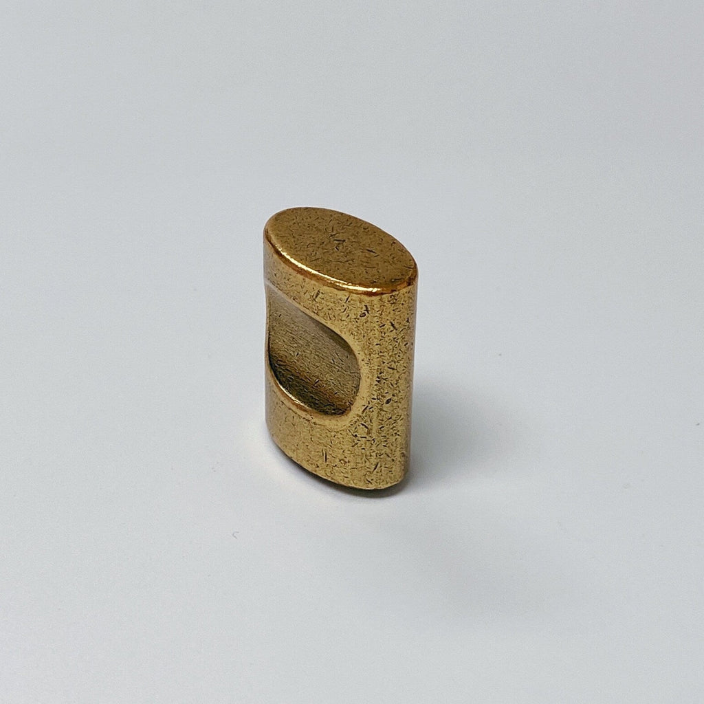 U-Shaped "Florence" Drawer Pull in Antique Brass - Forge Hardware Studio