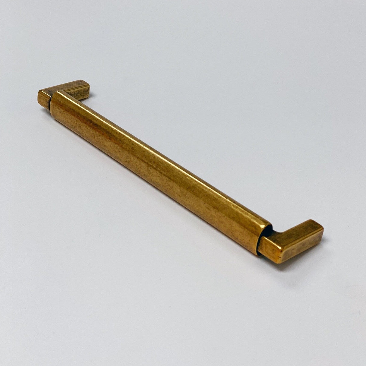 U-Shaped "Florence" Drawer Pull in Antique Brass - Forge Hardware Studio