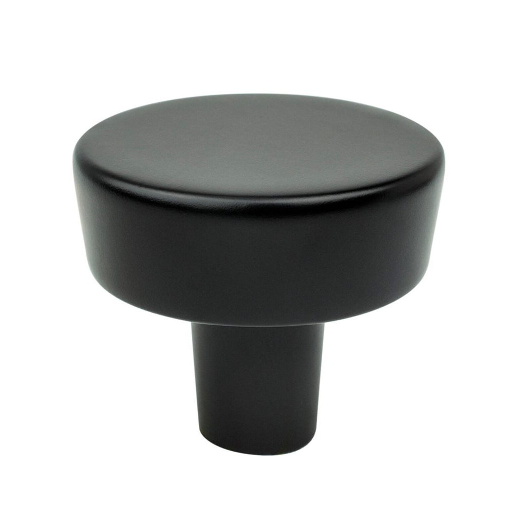 Matte Black "Brooks" Drawer Pulls and Cabinet Knobs - Cabinet Hardware - Forge Hardware Studio