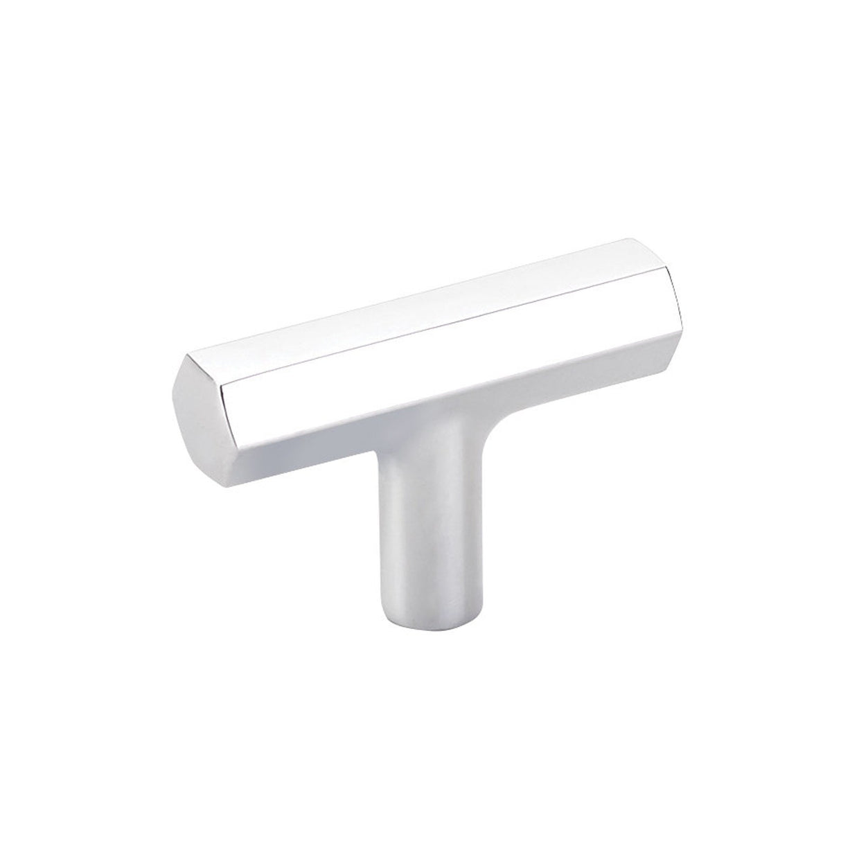 Geometric Polished Chrome "Geo" Cabinet Knobs and Drawer Pulls - Forge Hardware Studio