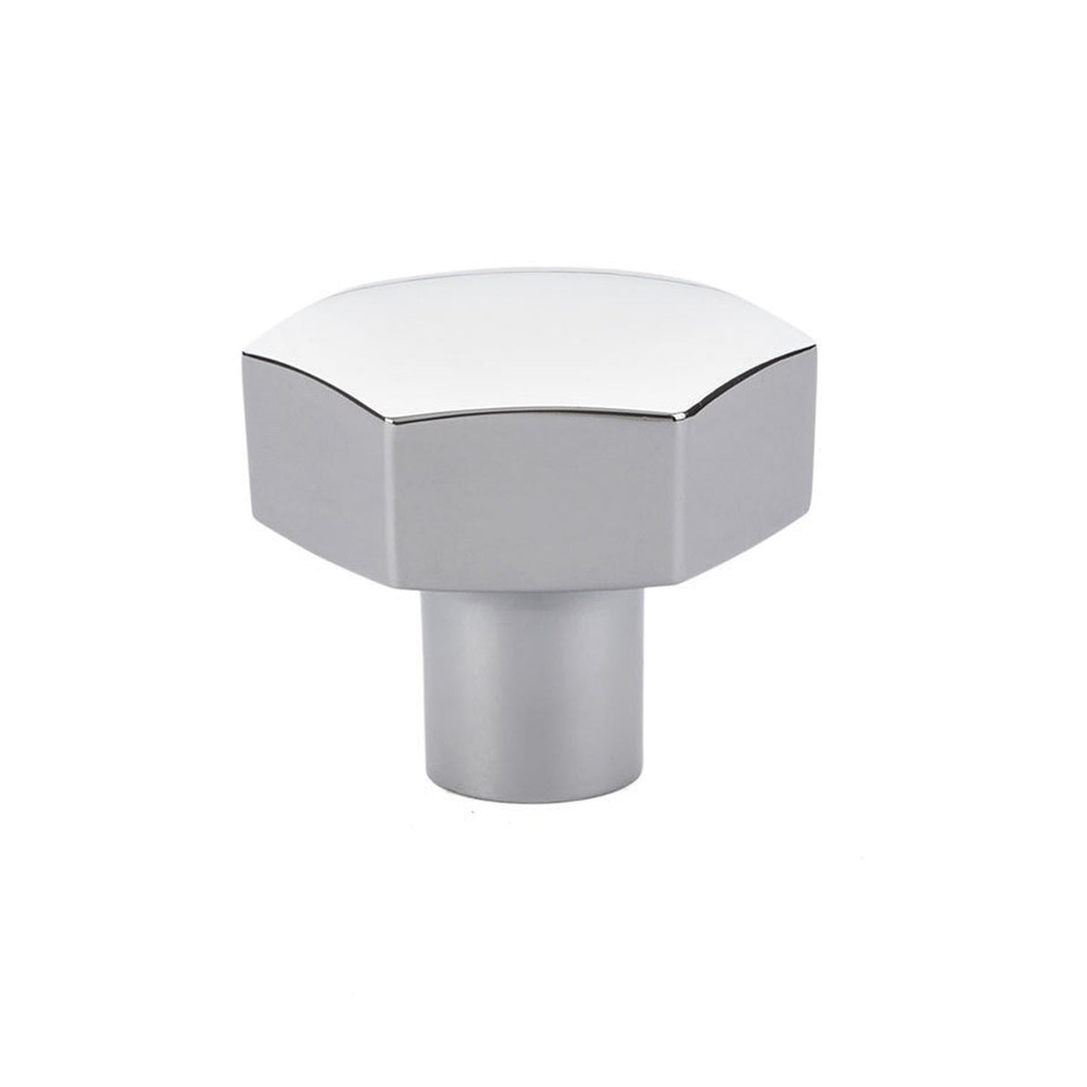 Geometric Polished Chrome "Geo" Cabinet Knobs and Drawer Pulls - Forge Hardware Studio