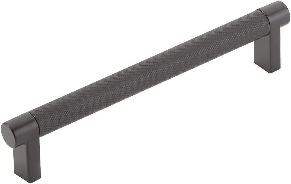 Knurled "U-Shaped" Matte Black Cabinet Knobs and Drawer Pulls - Forge Hardware Studio