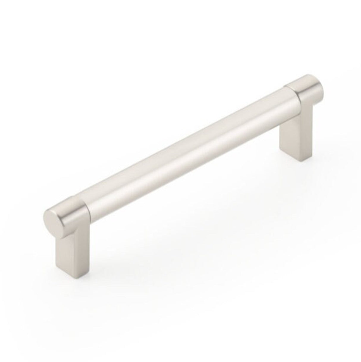 Smooth "Converse No.2" Satin Nickel Cabinet Knobs and Drawer Pulls - Forge Hardware Studio