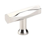 T-Bar "American Designer" Drawer Pulls in Polished Nickel - Forge Hardware Studio