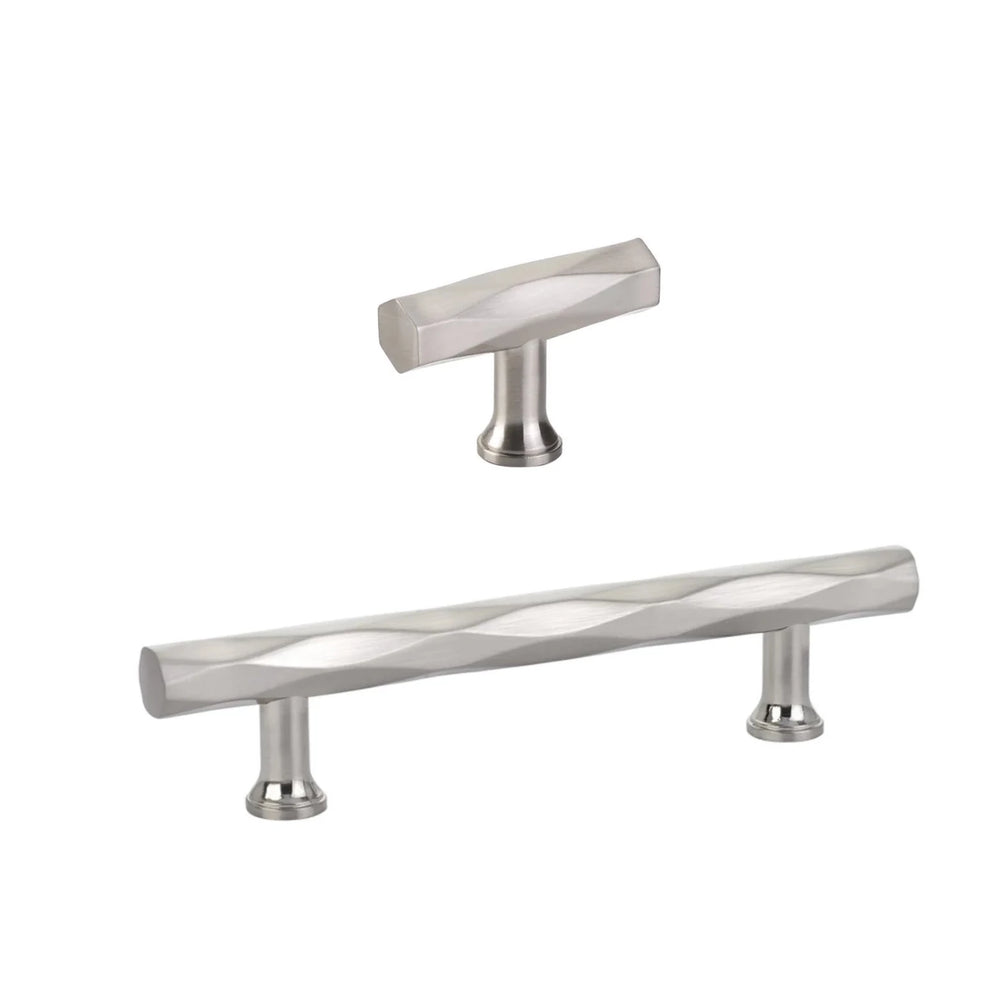 T-Bar "American Designer" Drawer Pulls in Satin Nickel - Forge Hardware Studio