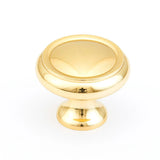 Traditional "Joy" Drawer Pulls in Polished Brass - Forge Hardware Studio