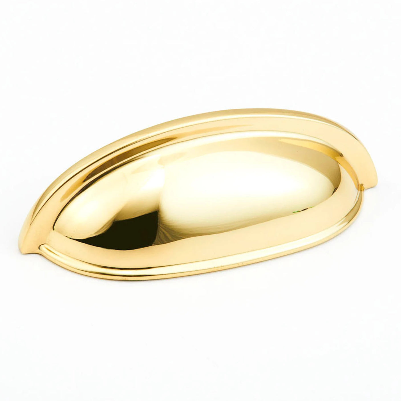 Traditional "Joy" Drawer Pulls in Polished Brass - Forge Hardware Studio