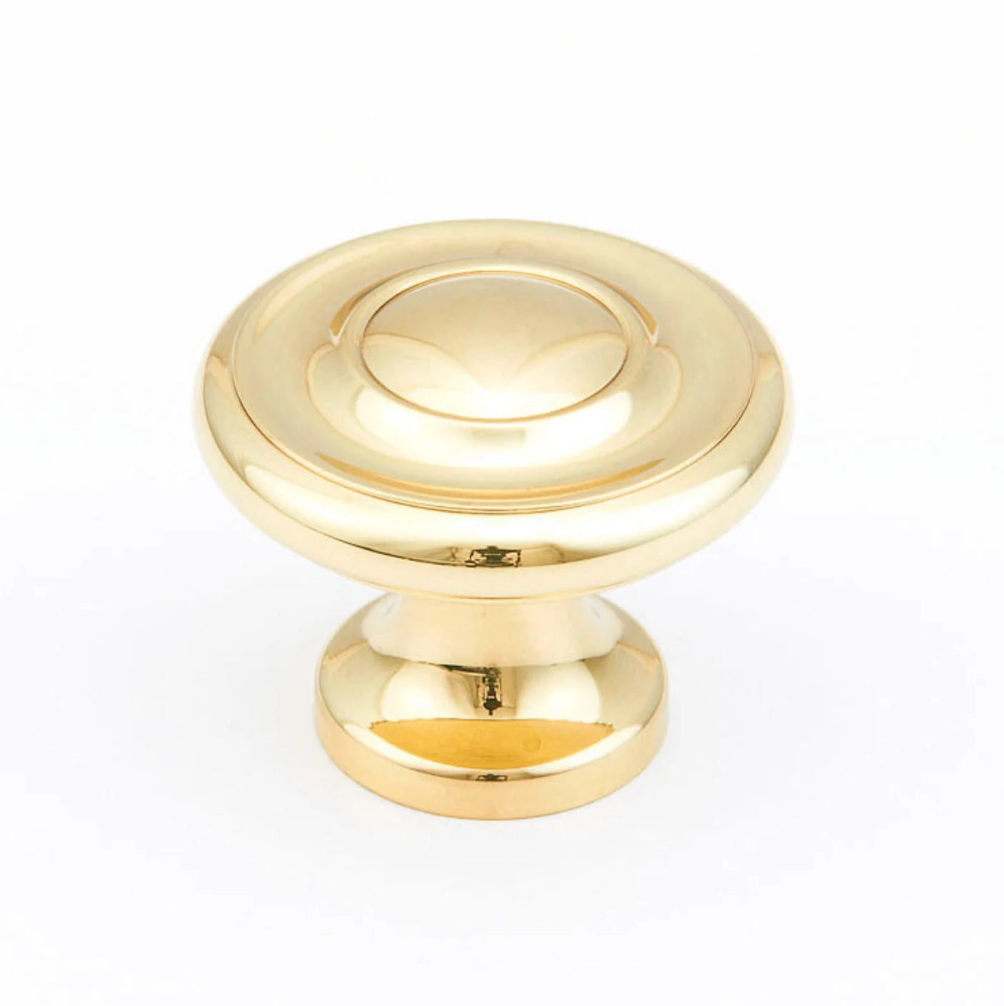 Traditional "Joy" Drawer Pulls in Polished Brass - Forge Hardware Studio