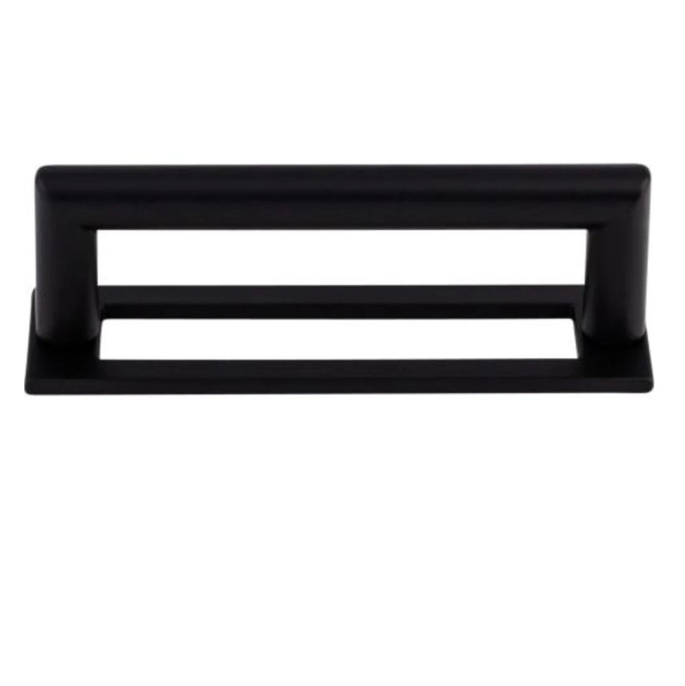 Matte Black "City" Drawer Pulls and Knob with Backplate - Forge Hardware Studio