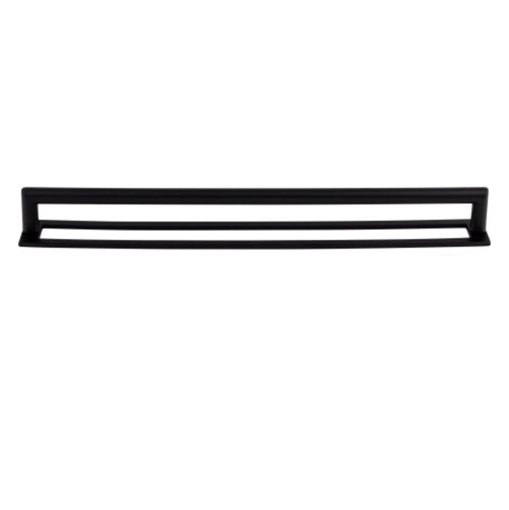 Matte Black "City" Drawer Pulls and Knob with Backplate - Forge Hardware Studio