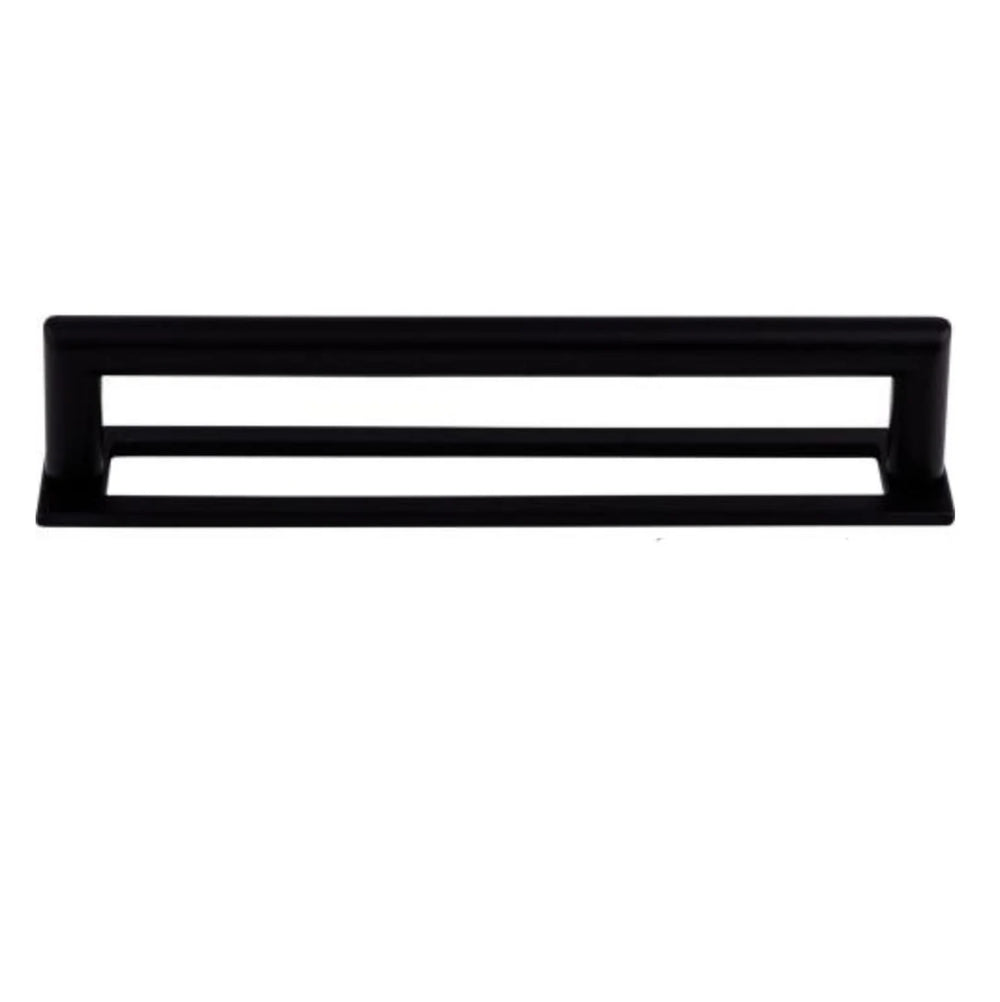 Matte Black "City" Drawer Pulls and Knob with Backplate - Forge Hardware Studio