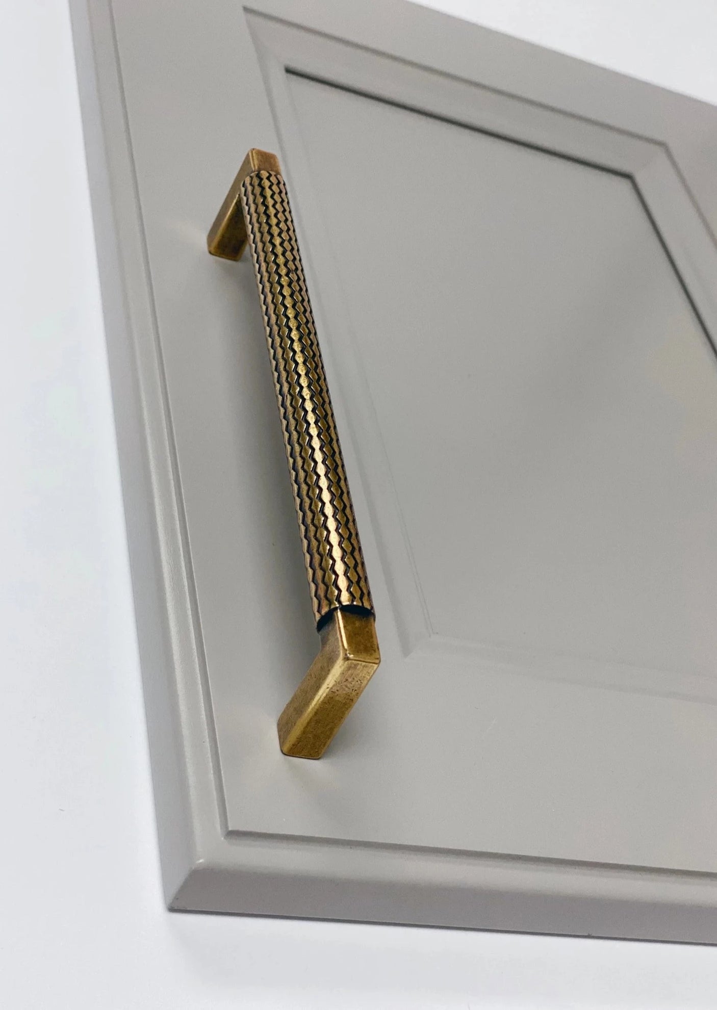 U-Shaped "Venice" Drawer Pull in Antique Brass - Forge Hardware Studio