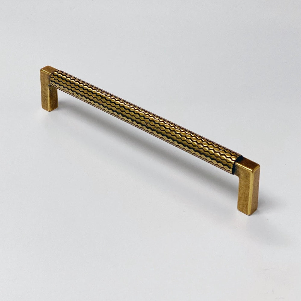 U-Shaped "Venice" Drawer Pull in Antique Brass - Forge Hardware Studio