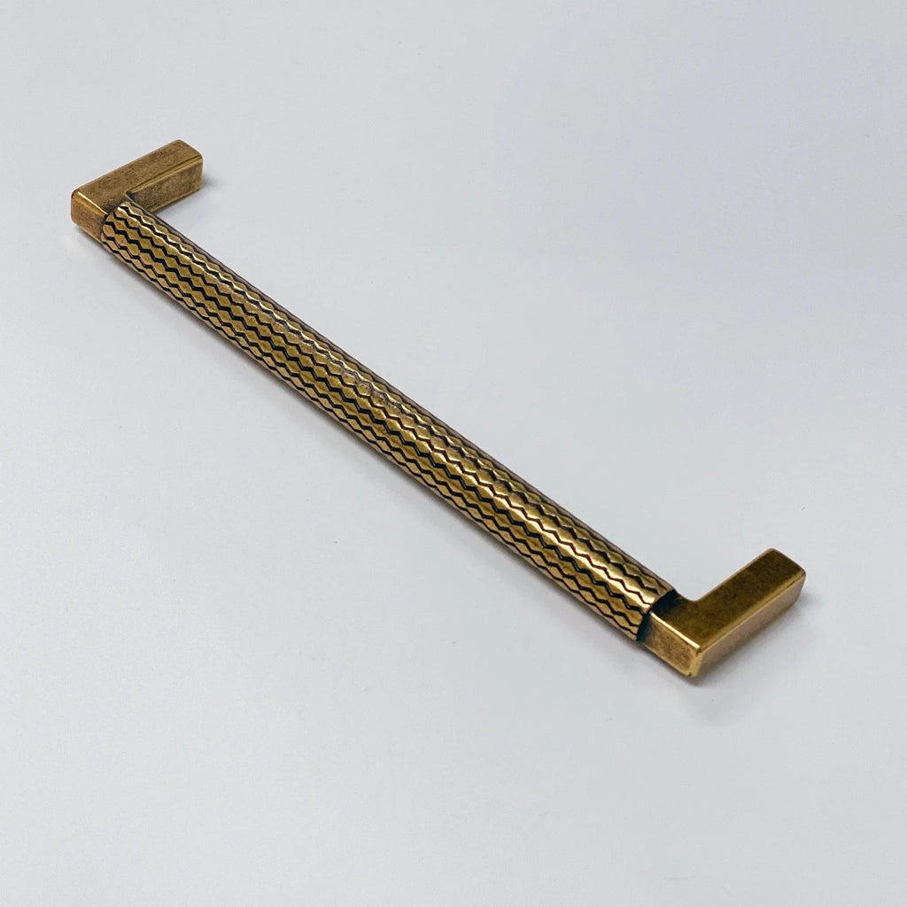 U-Shaped "Venice" Drawer Pull in Antique Brass - Forge Hardware Studio