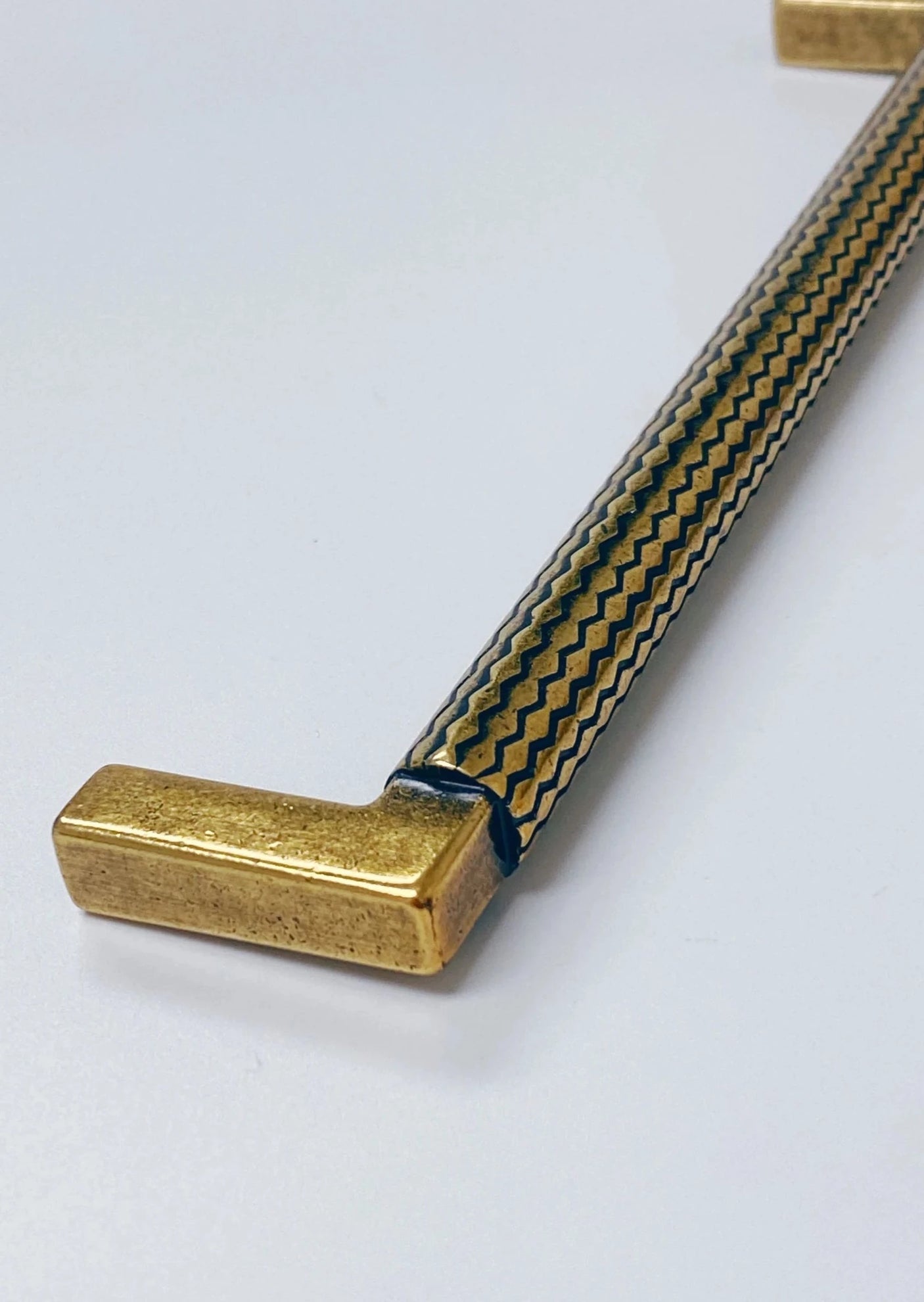 U-Shaped "Venice" Drawer Pull in Antique Brass - Forge Hardware Studio