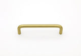 Wire Mid-Century "Peggy" Satin Brass Drawer Pulls - Brass Cabinet Hardware 