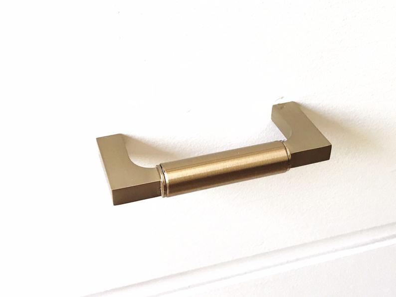 Champagne Bronze "Paris" Drawer Pulls and Knob - Forge Hardware Studio
