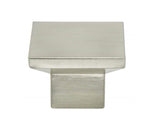 Brushed Nickel "Tila" Wide Drawer Pulls and Knob - Brass Cabinet Hardware 