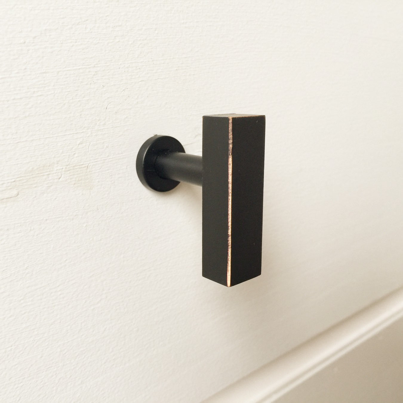 European T-Bar Bronze Cabinet Knob - Brass Cabinet Hardware 