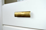 Rectangular Drawer  "Roman" Pulls in Antique Brass - Brass Cabinet Hardware 