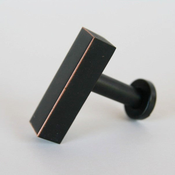 European T-Bar Bronze Cabinet Knob - Brass Cabinet Hardware 