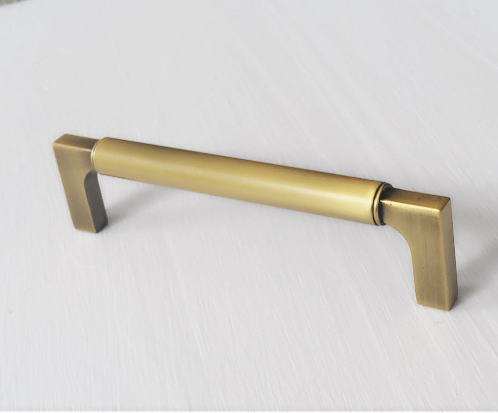 Paris 5" Brass Drawer Pull Handle - Brass Cabinet Hardware 