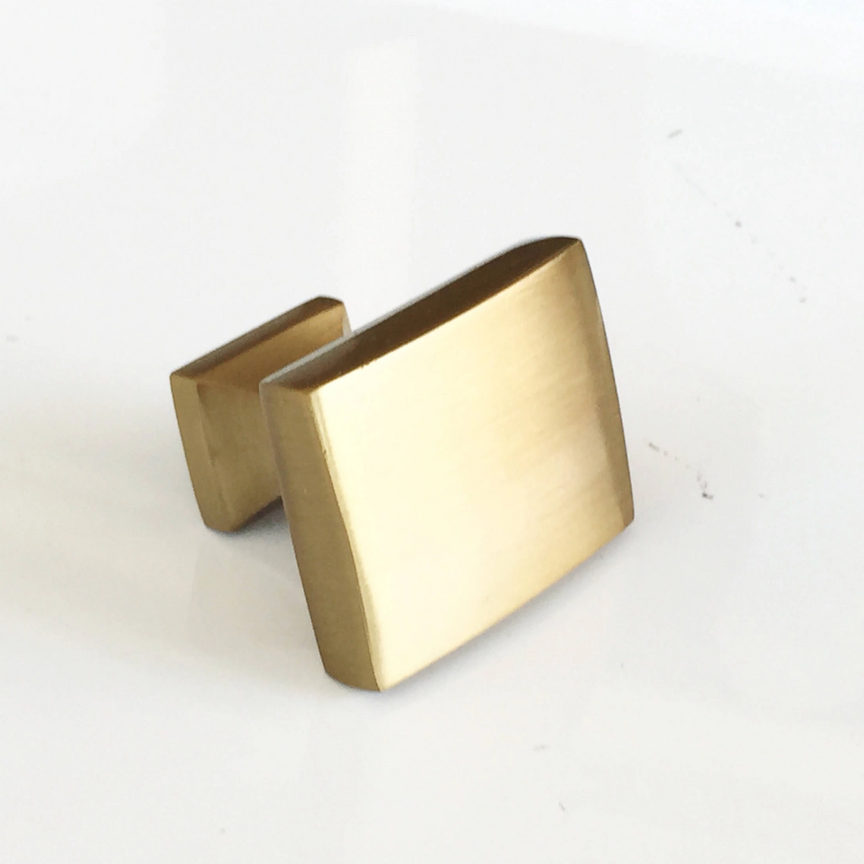 Kelly No.3 Cabinet Knobs and Drawer Pulls in Satin Brass - Forge Hardware Studio