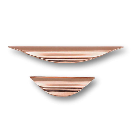 Luna Cabinet Knobs-Polished Copper Drawer Pull-Cabinet Handle - Forge Hardware Studio