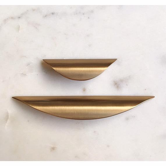 Luna Cabinet Knobs-Champagne Bronze Drawer Pull - Cabinet Handle - Brass Cabinet Hardware 